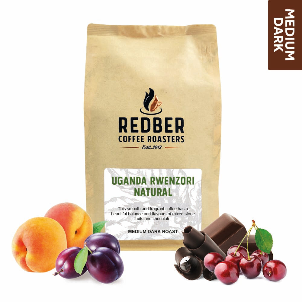 UGANDA RWENZORI NATURAL - Medium Dark Roast Beans & Ground Coffee