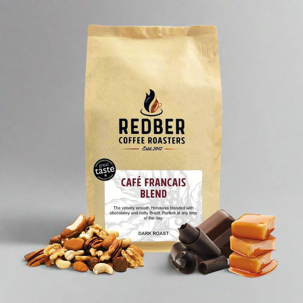 Redber Cafe Francais coffee blend - Great Taste Award coffee