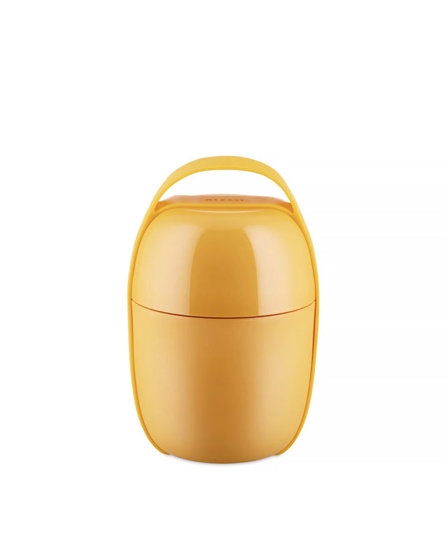 Alessi Food à Porter, Two-Compartment Lunch Box, Thermoplastic, Yellow I Redber Coffee