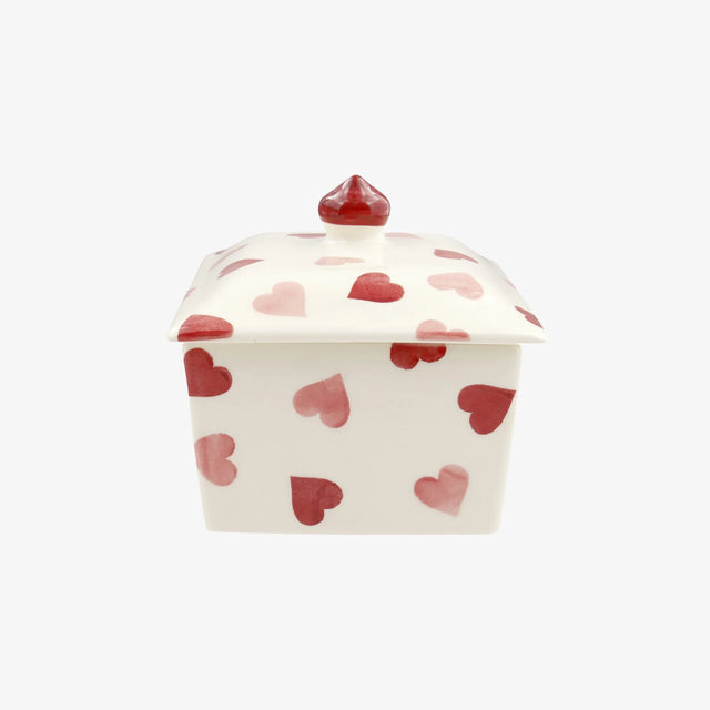 Emma Bridgewater Pink Hearts Small Butter Dish | Redber Coffee