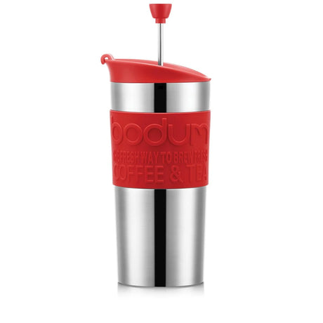 Bodum Stainless Steel Travel Press 0.35L -  Red