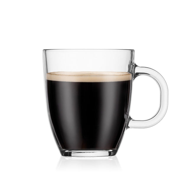 Bodum BISTRO Glass Coffee Mug, 0.35 l, 12 oz