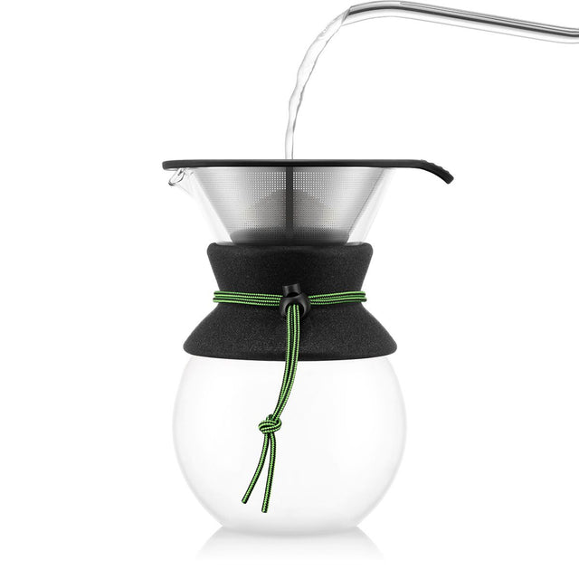 Bodum Pour Over Coffee maker with permanent s/s filter, 8 cup, 1.0 l, 34 oz - Green