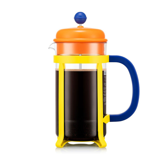 Bodum JAVA 8 Cup Cafetiere, 1 L, 34oz - Orange Lid