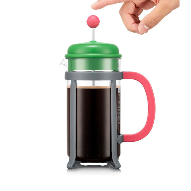 Bodum JAVA 8 Cup Cafetiere, 1 L, 34oz - Green Lid | Redber Coffee