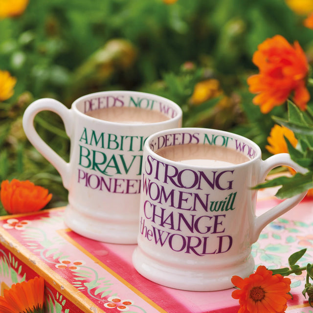 Emma Bridgewater Purple Toast Change Our World 1/2 Pint Mug | Redber Coffee