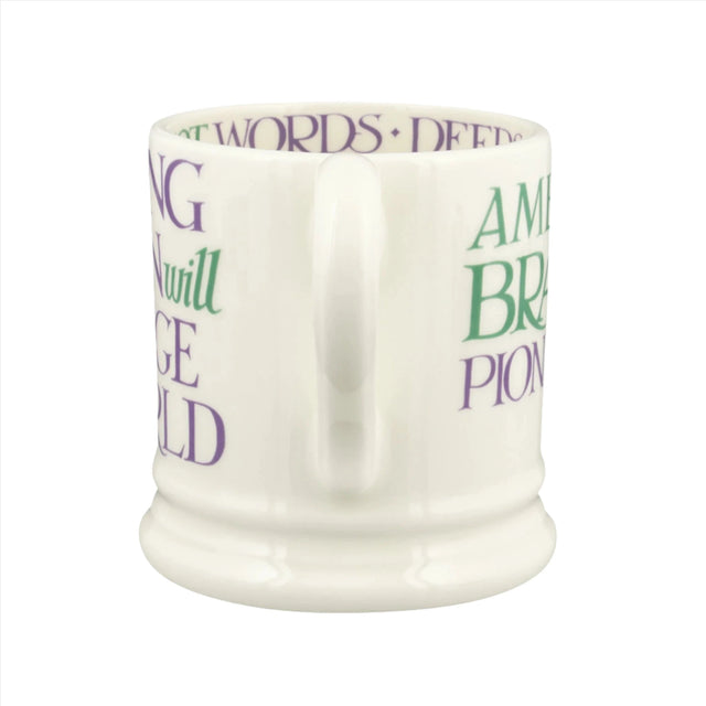 Emma Bridgewater Purple Toast Change Our World 1/2 Pint Mug | Redber Coffee