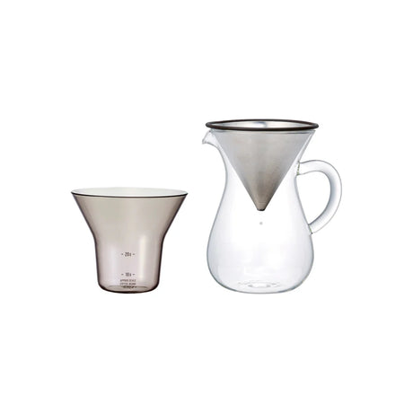 Kinto SCS-02-CC-ST Coffee Carafe Dripper Set 300ml