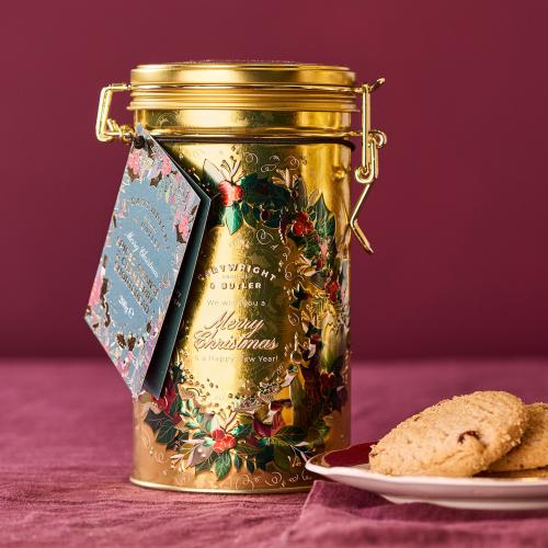 Cartwright & Butler Spiced Orange & Cranberry Shortbreads in Tin