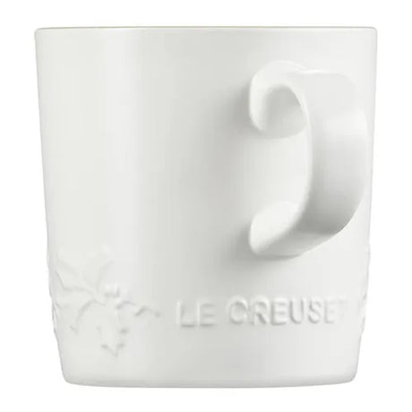 Le Creuset Stoneware Holly 350ml Mug - White | Redber Coffee