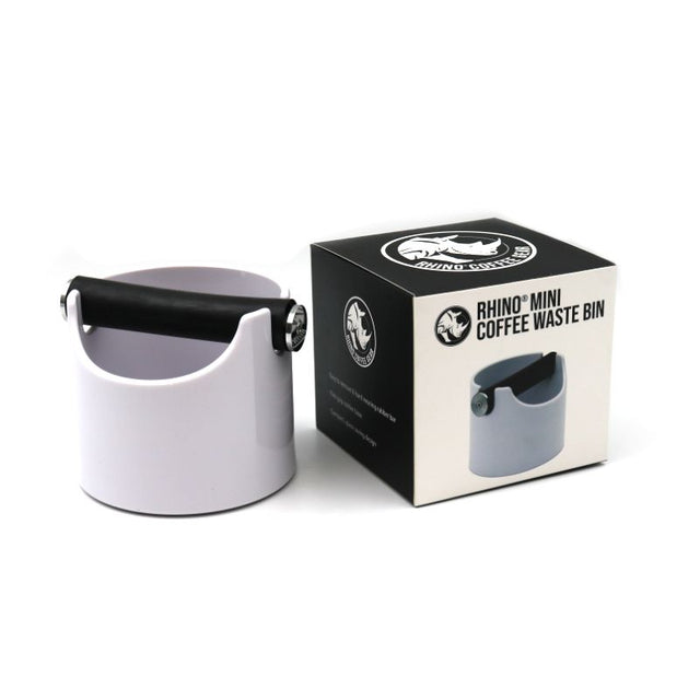 Rhinowares Mini Knoock Box Bin - White | Redber Coffee