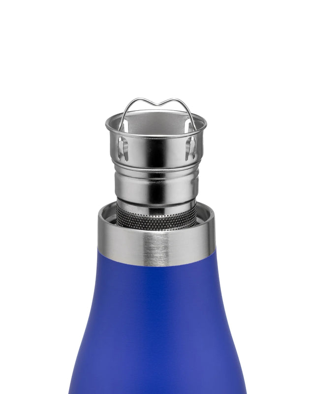 Alessi Away Thermo Insulated Water Bottle with Tea Infuser - Blue | Redber Coffee