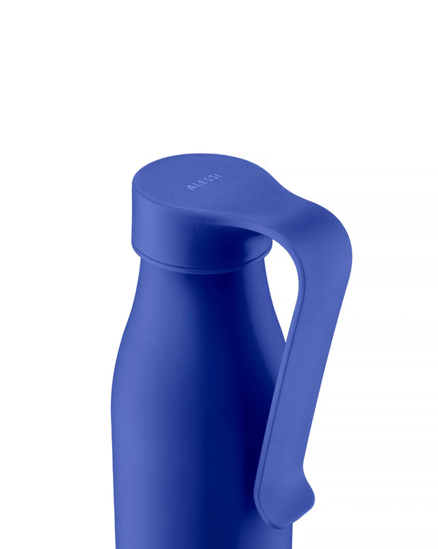 Alessi Away Thermo Insulated Water Bottle with Tea Infuser - Blue | Redber Coffee