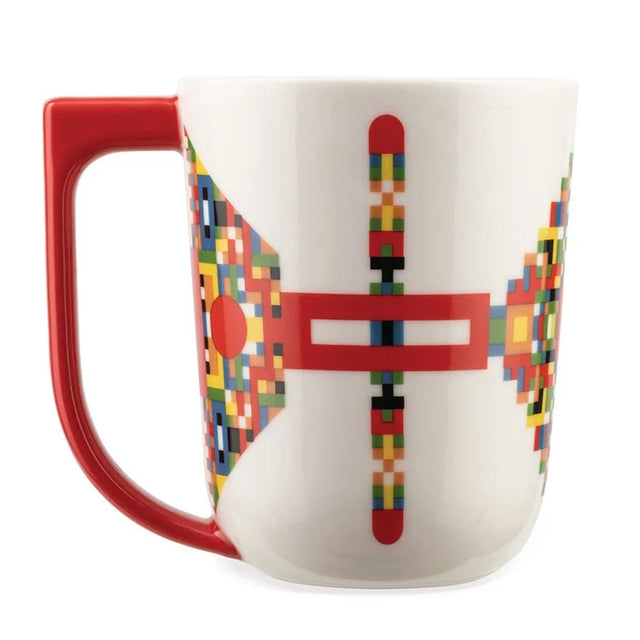 Alessi Holyhedrics Porcelain Mug, 400ml - Red