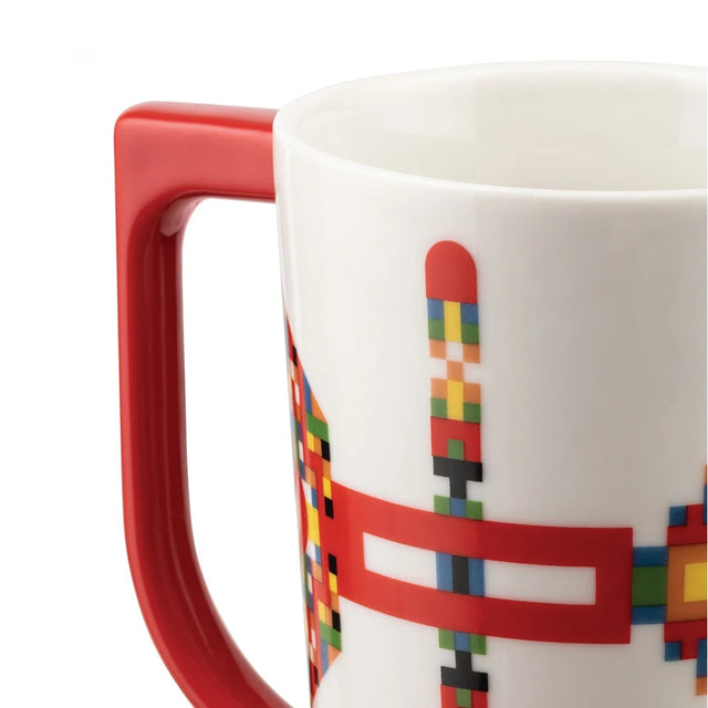 Alessi Holyhedrics Porcelain Mug, 400ml - Red