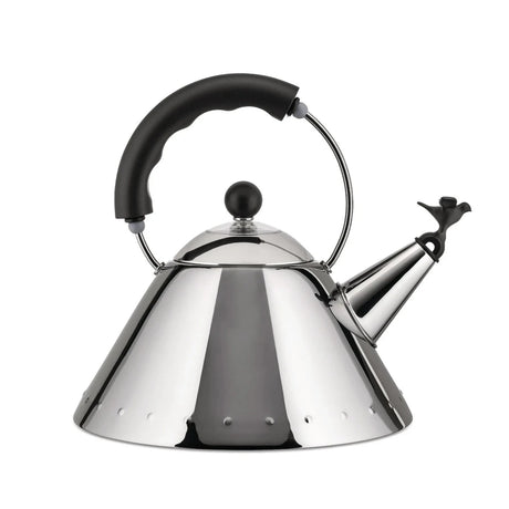 Alessi 9093 Bird Whistle Stovetop Kettle - Black