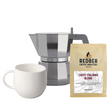 Alessi Espresso 3 Cup Moka Coffee Maker Bundle