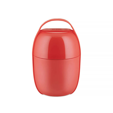 Alessi Food à Porter, Two-Compartment Lunch Box, Thermoplastic, Red I Redber Coffee