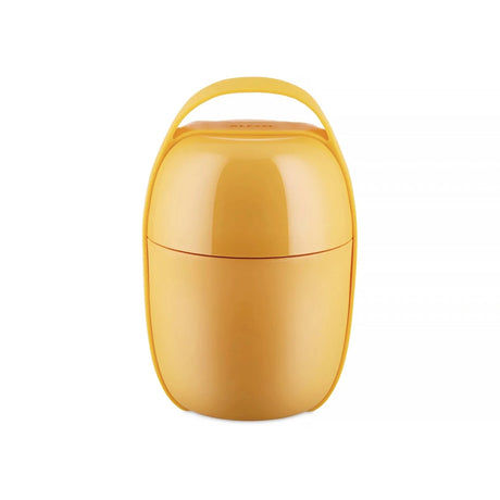 Alessi Food à Porter, Two-Compartment Lunch Box, Thermoplastic, Yellow I Redber Coffee