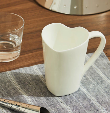 Alessi Mug To Heart-Shaped 300ml Mug in Bone China