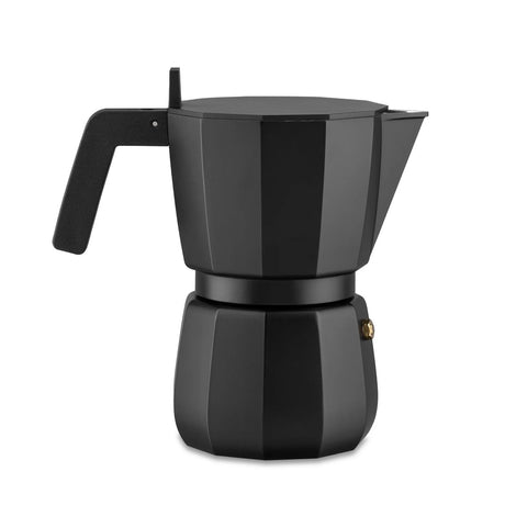 Alessi Moka 6 Cup Espresso Stovetop Coffee Maker - Black