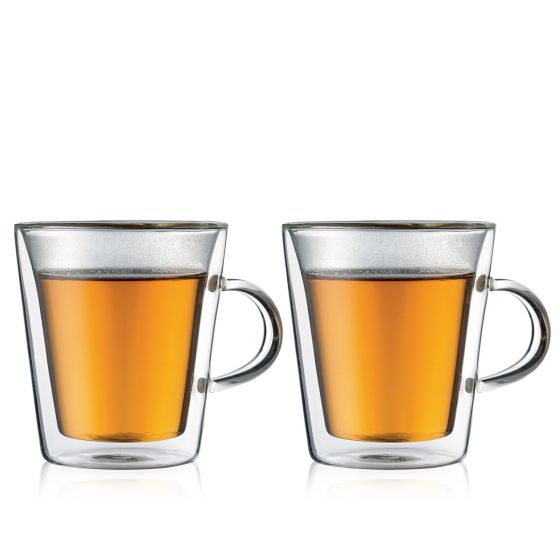 Bodum CANTEEN Set of 2 Cups 0.2l, 6oz Double Wall With Handles