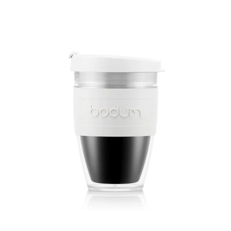 Bodum JOYCUP Plastic Travel Mug 0.25L - White, Redber Coffee