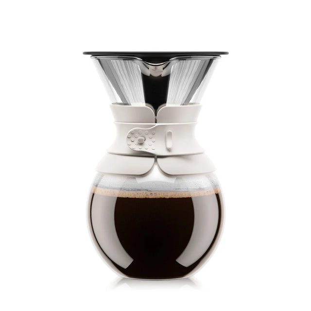 Bodum Pour Over Coffee maker with permanent s/s filter, 8 cup, 1.0 l, 34 oz - Candy Blue I Redber Coffee