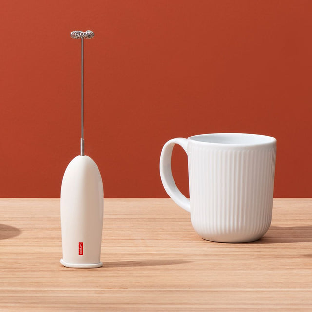 Bodum SCHIUMA Milk Frother Whisk - White