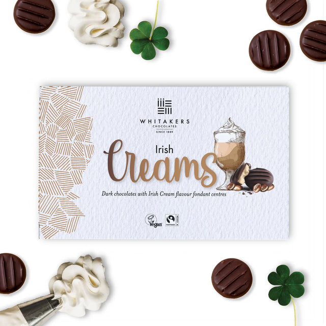 Whitakers Dark Chocolate Irish Cream Fondant Creams 150g  | Redber Coffee