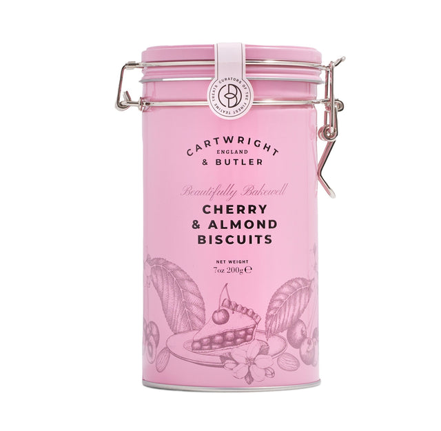 Cartwright & Butler Cherry And Almond Biscuits In Tin