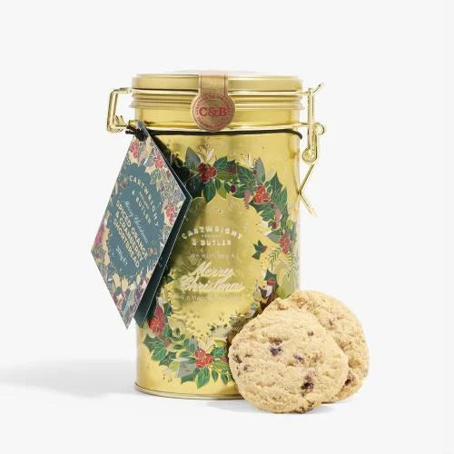 Cartwright & Butler Spiced Orange & Cranberry Shortbreads in Tin