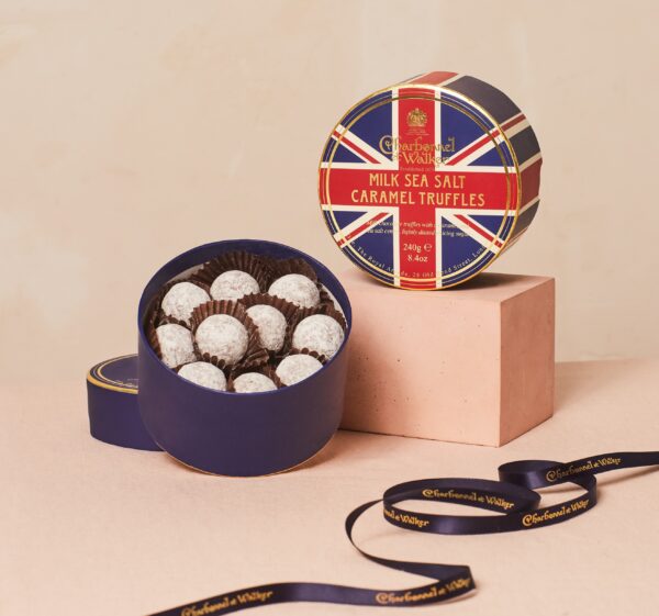 Charbonnel Et Walker Union Jack Milk Chocolate Sea Salt Caramel Truffles - 240g