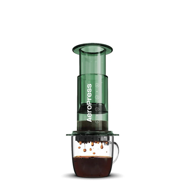 AeroPress Coffee Maker Clear Green