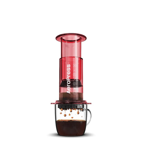 AeroPress Coffee Maker Clear Red  | Redber Coffee