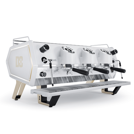 Sanremo D8 Espresso Machine, featuring its sleek design, durable stainless steel construction, and professional-grade components for high-volume coffee service I Redber