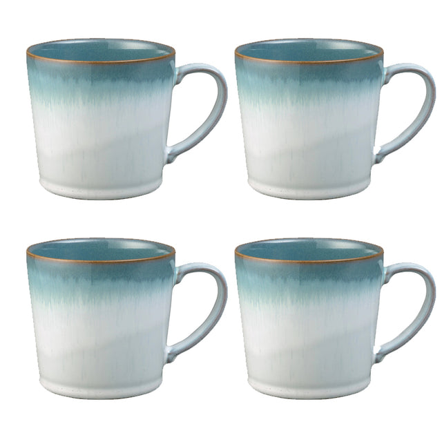 Denby Azure Haze Large Mug - Bundle (not boxed) of 4pcs