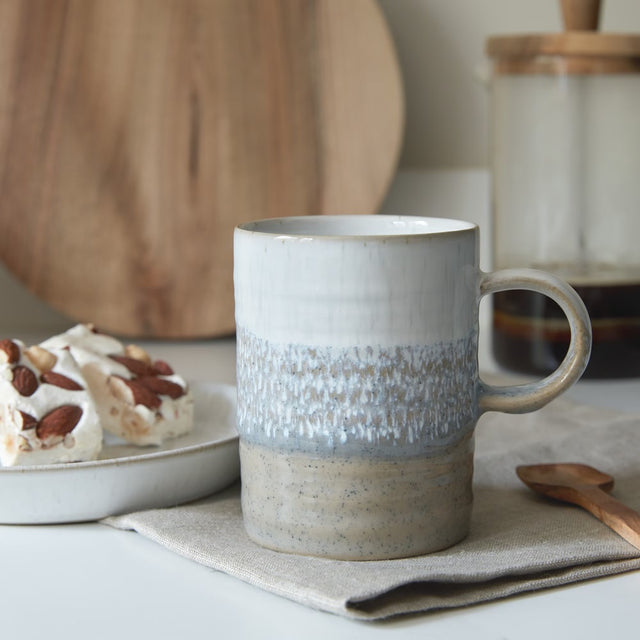 Denby Kiln Taupe Ridged Mug