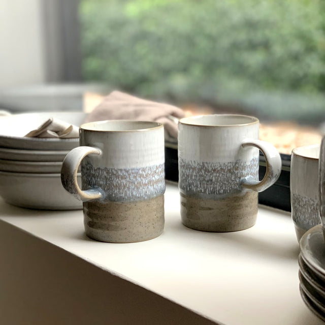 Denby Kiln Taupe Ridged Mug