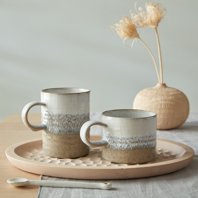 Denby Kiln Taupe Small Ridged Mug