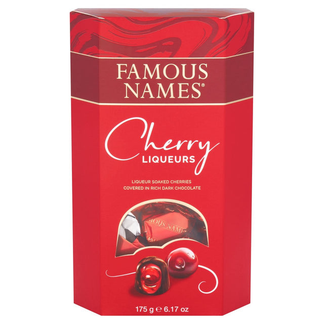 Elizabeth Shaw Famous Names Cherry Liqueur Chocolates 175g