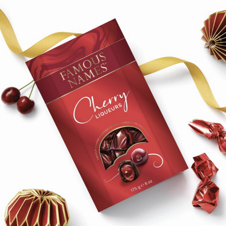 Elizabeth Shaw Famous Names Cherry Liqueur Chocolates 175g