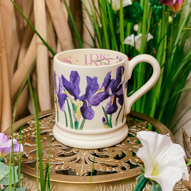 Emma Bridgewater Blue Iris Mug - 1/2 Pint