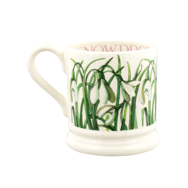 Emma Bridgewater Flowers Snowdrop Mug - 1/2 Pint