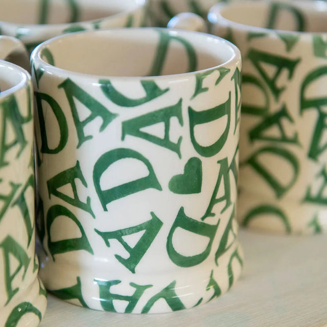 Emma Bridgewater D.A.D Green 1/2 Pint Mug