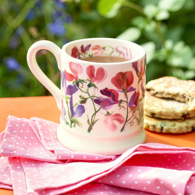 Emma Bridgewater Flowers Sweet Pea Multi 1/2 Pint Mug