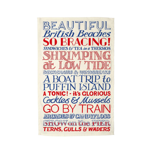 Emma Bridgewater Red & Blue Toast Tea Towel