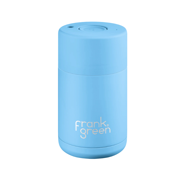 Frank Green 10oz/295ml Ceramic Reusable Cup - Sky Blue