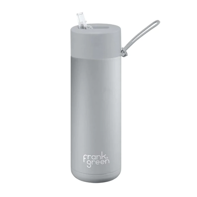 Frank Green 20oz/595ml Ceramic Reusable Straw Bottle - Harbor Mist