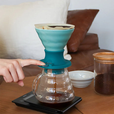 Hario Switch V60 Ceramic Immersion Dripper Size 02 - Tropical Turquoise